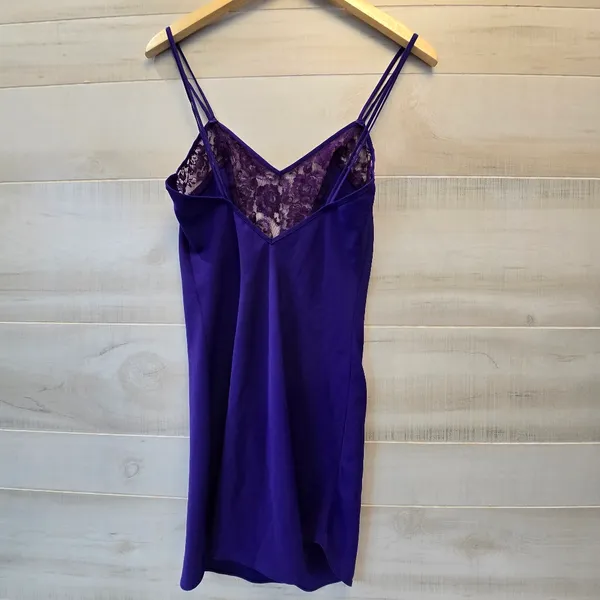 Victoria's Secret Purple Lingerie Night Gown Babydoll Slip - Image 3
