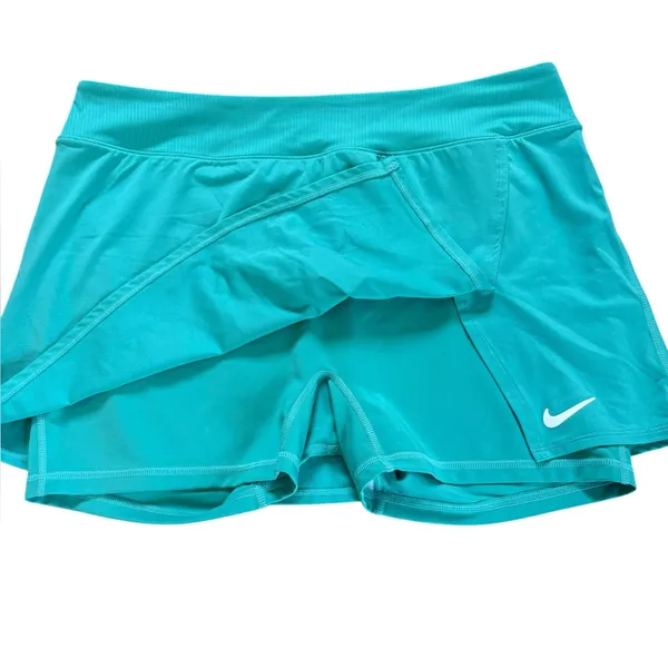 Nike Dri FIT Victory Skirt Skort Stretch Washed Teal White DH9779 Womens XL - Image 4