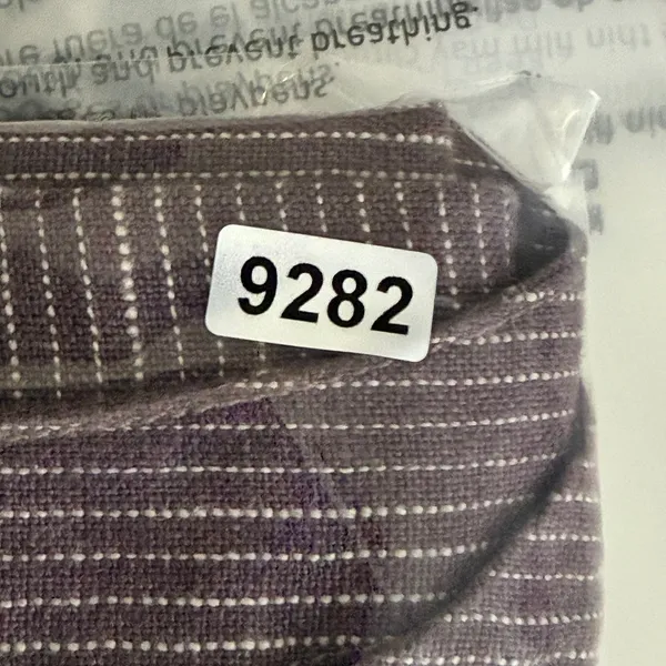 Garnet Hill Womens 0 Plum Striped 100% Linen Drop Waist Shift Dress 45889 - Image 9