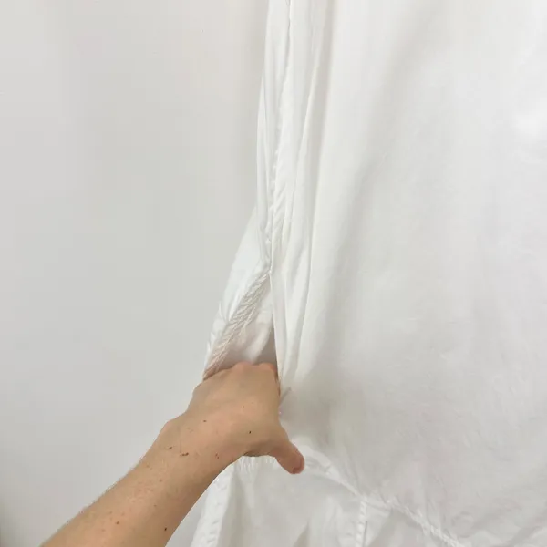J.Crew Tall Delilah Dress Cotton Poplin Puff Sleeve Minimalist White Medium NWT - Image 12