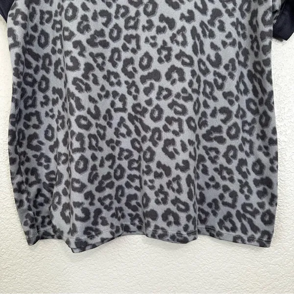 Lucky Brand Gray and Black Leopard Very Sofy Pajama Set, Sz Medium - Image 5