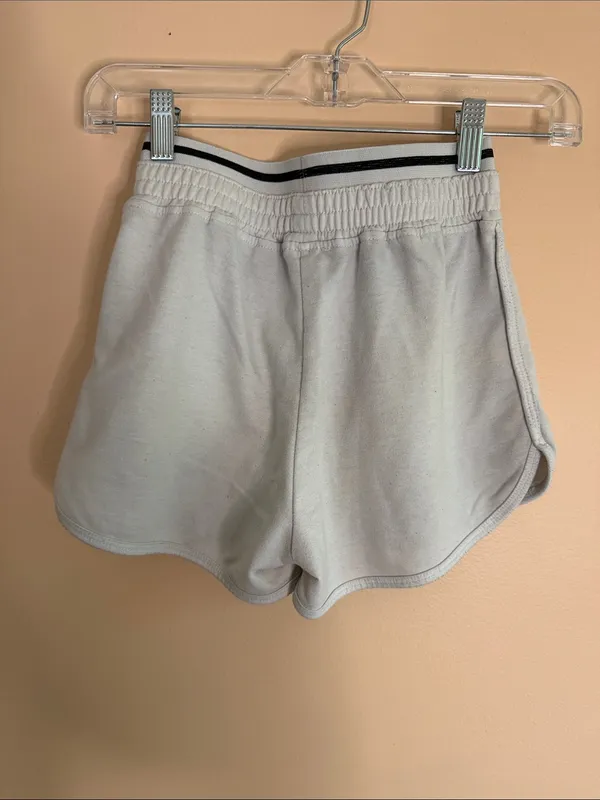 Ardene Light Gray Athletic Shorts with Black Waist Stripe - Image 4