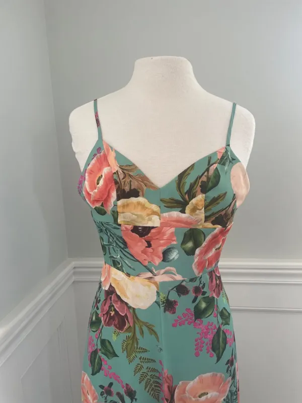 Amanda Uprichard Floral Maxi Dress Size P (Xs)! - Image 3