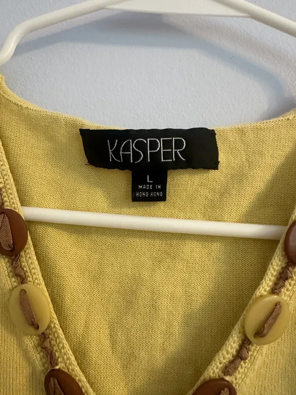 Vintage Top Yellow Size L - Image 3