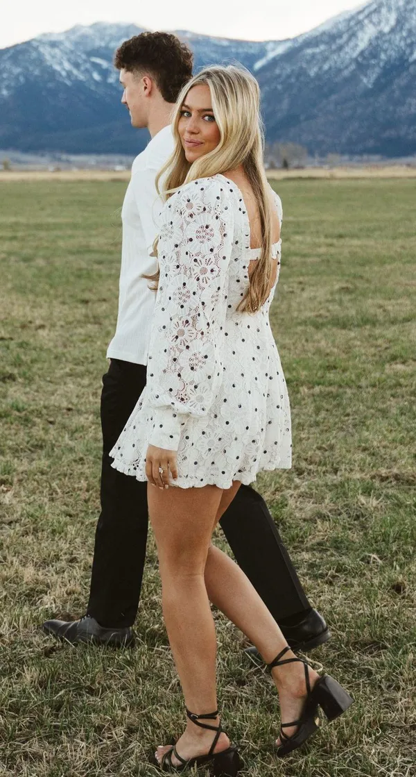 For Love & Lemons Donna Long Sleeve Dress - Image 3