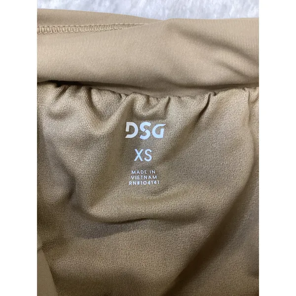 DSG Stride High-Rise Shorts Womens XS Warm Stone Tan Athletic Running DAW14103 - Image 3