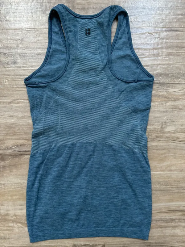 Sweaty Betty Teal Seamless Racerback Tank - Image 2