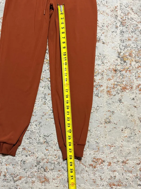 Lululemon Stretch High Rise Joggers Dark Terracotta Size 8 - Image 5