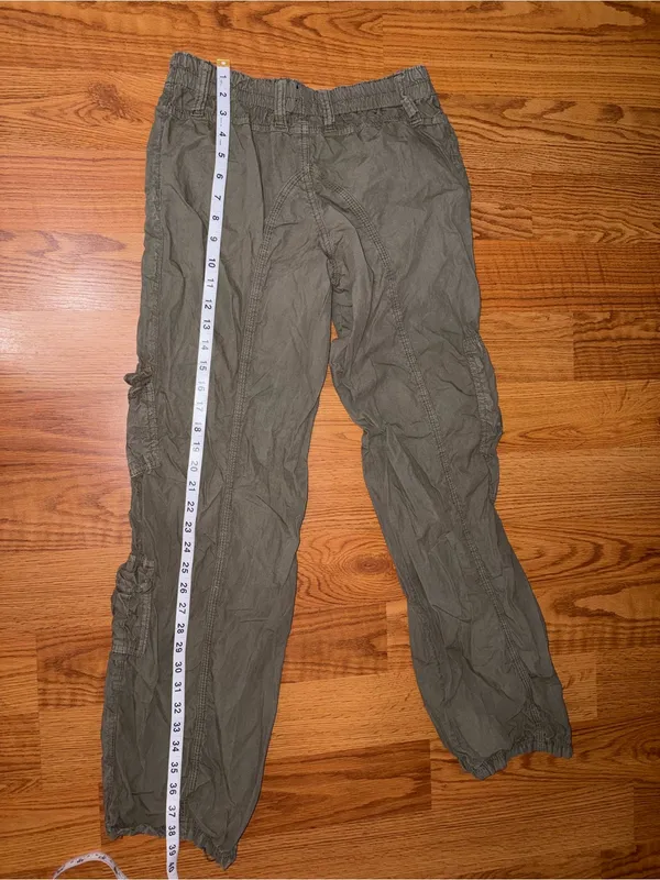 BDG Y2K Olive Utility Cargo Pants with Elastic Cuffs - Image 9