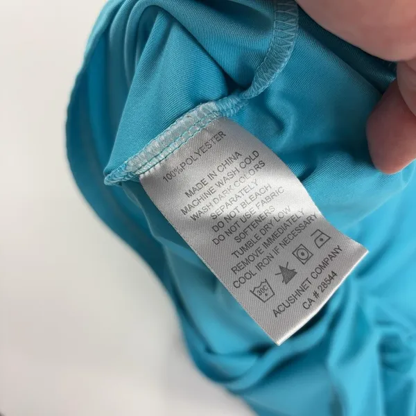 FootJoy Polo Shirt Womens XL Blue Sleeveless Golf Lightweight Polyester Top - Image 10