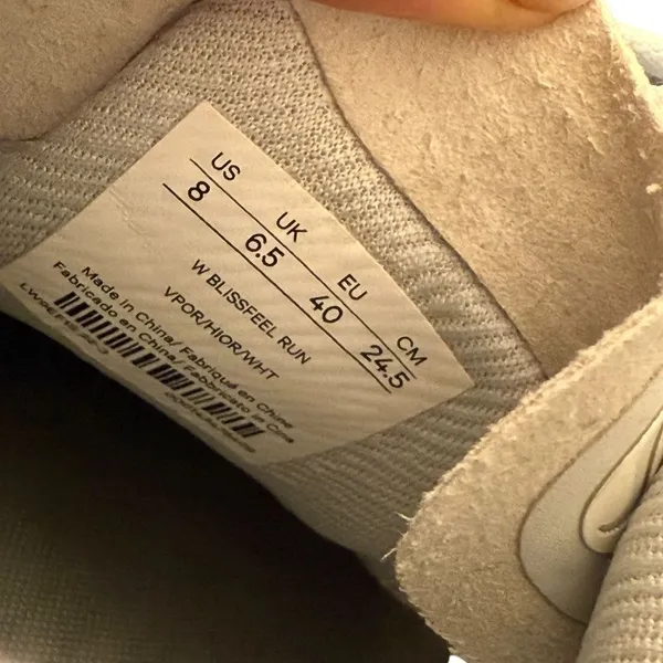 lululemon Blissfeel Womens Running Sneakers Size 8 Vapor Orange White Shoes - Image 3