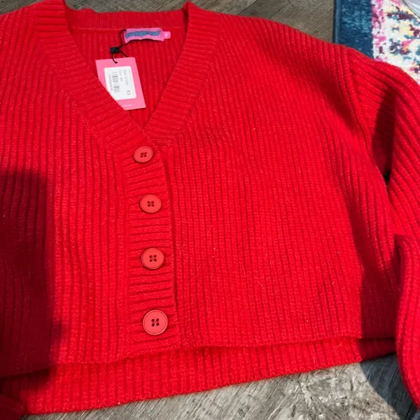 NWT Edikted Sabrina Chunky Knit Crop Cardigan size XS‎ - Image 9