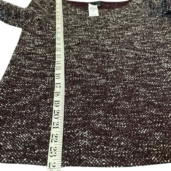 ANN TAYLOR FACTORY 3/4 Length Sleeve in Burgundy, Size M New with tag MSRP $60 - Image 12