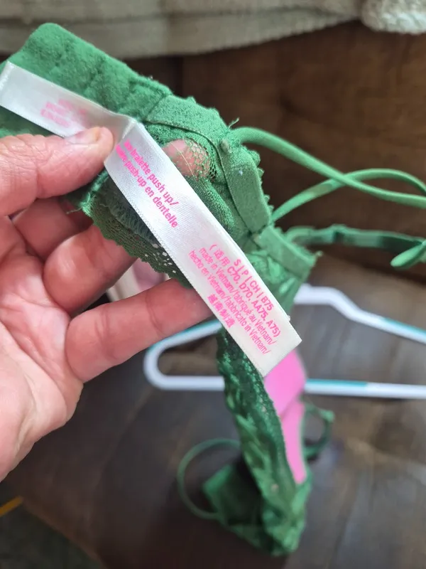 Pink Victoria's Secret Lace Push Up Bralette - Image 10