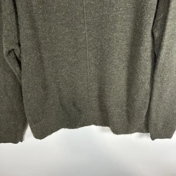 Lucky Brand Green Pullover Wool Blend V Neck Sweater‎ Women’s Large Soft - Image 9