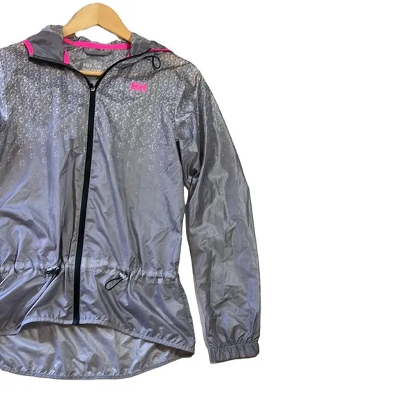 Helly Hensen X-Cool Aspire‎ Gray Running Lightweight Windbreaker Jacket - Image 7