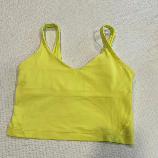 Lululemon align copper tank top neon yellow size 4 women - Image 2