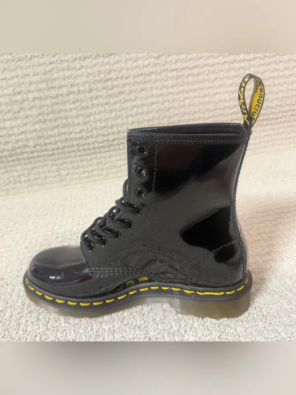 Dr. Martens 1460 Patent Leather Boots Black Women's Size 7 NEW Without Box - Image 7