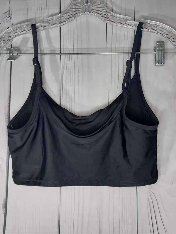 Aerie Halter Scoop Neck Bikini Minimalist Y2K Style Grunge Swim Top - Image 3