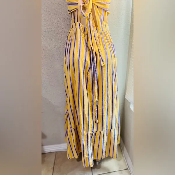 ASOS crop top maxi dress yellow size US 8 - Image 13