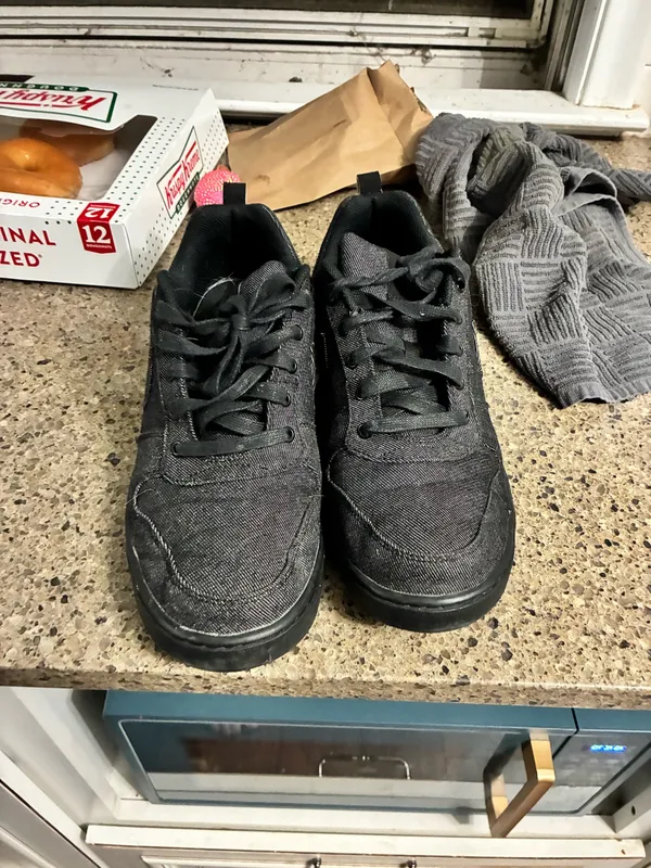 Nike Court Borough Low Premium Black Denim Athletic Sneakers - Image 3