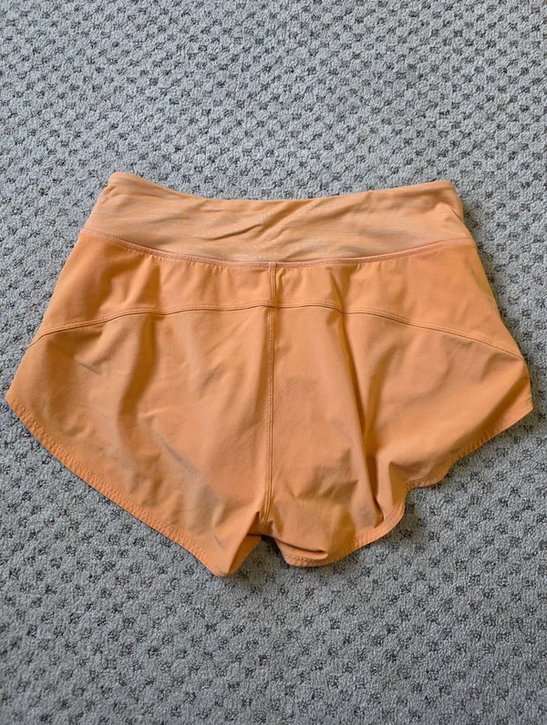 Outdoor Voices Coral-Orange Athletic Shorts - Image 2