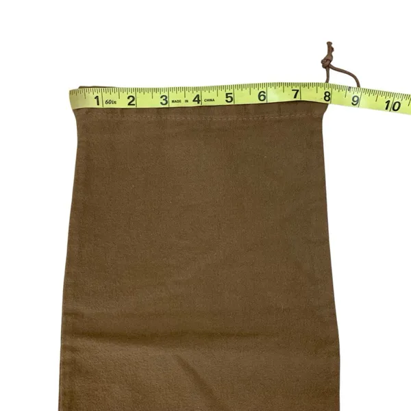 Gucci Brown Canvas Drawstring Dust‎ Bag Travel Storage Pouch 17x7 Inches Luxury - Image 4
