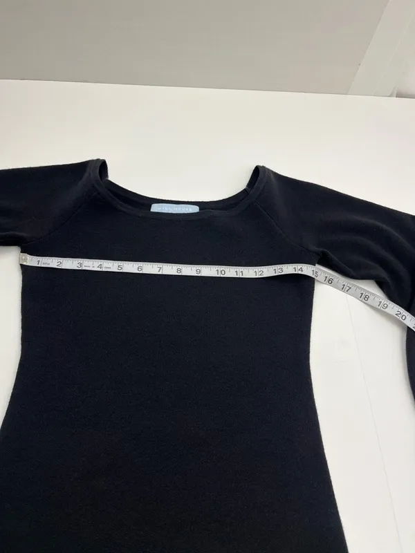 Hill House Women’s The Maude Sweater Black Small Knit‎ Fabric Long Cuffed Sleeve - Image 4
