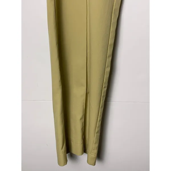 Nike Golf Pants Womens M Beige Khaki Orange Stripe Dri Fit Straight Leg - Image 7