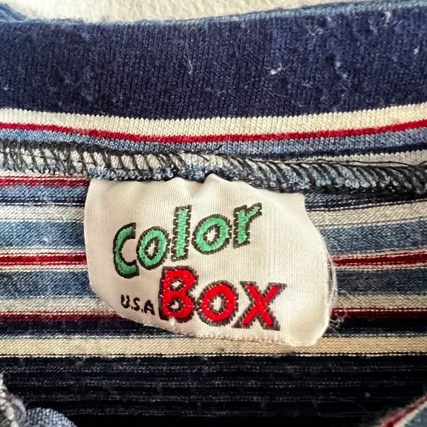 Vintage Winnie The Pooh Embroidered Top Sz XS Striped 90s Y2K 2000s Disney‎ - Image 4