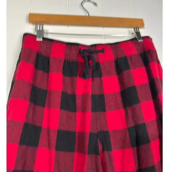 Hollister · Large · Sleep Jogger Pants · Flannel Buffalo Plaid · Red/Black - Image 3