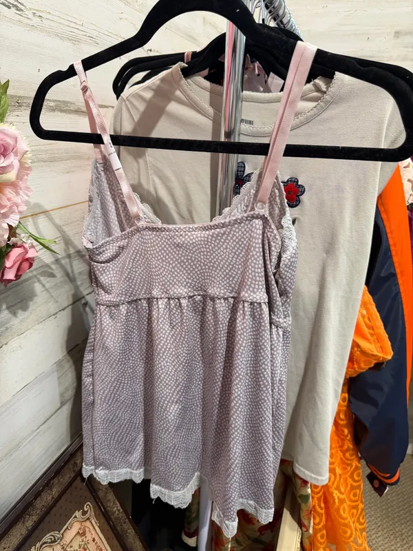 Babydoll polka dot top Purple Size M - Image 4