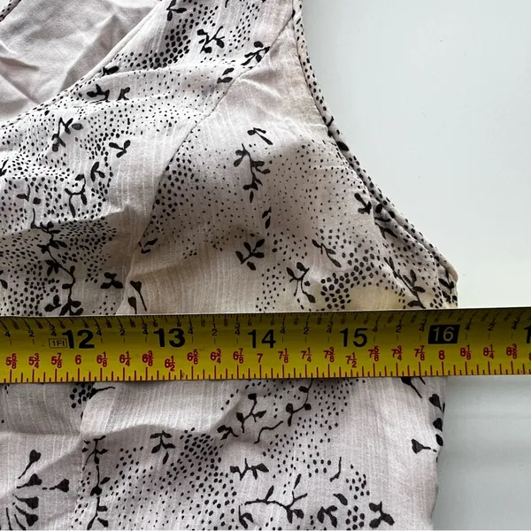 Rebecca Taylor Floral Godet Cotton & Silk Tank in Parfait Combo flounce - Image 6
