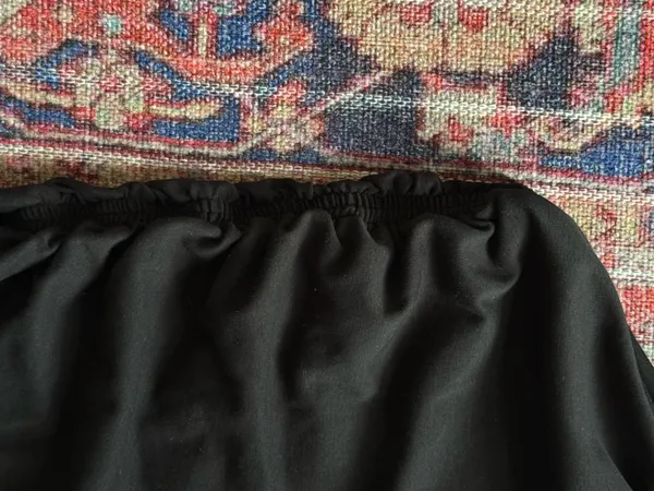 ZARA One-Shoulder Top Black - Image 3