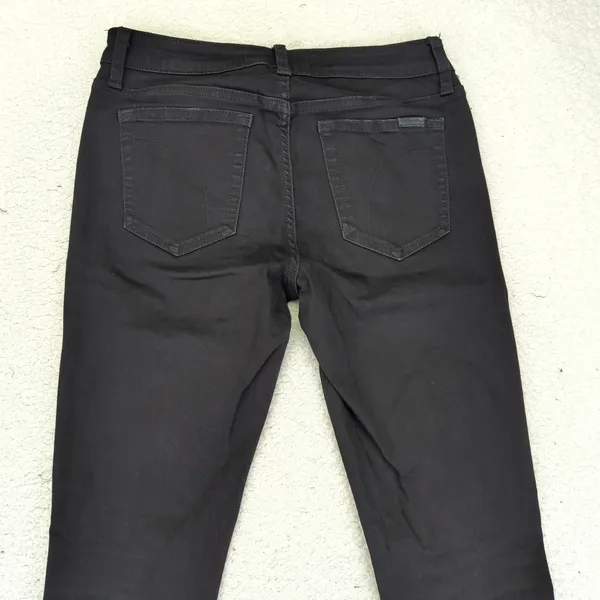Joe's Jeans The Icon Mid Rise Skinny Ankle Black‎ Distressed Ripped Womens 29 - Image 5