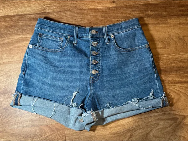 Madewell High-Rise Denim Shorts Jean 27 - Image 2