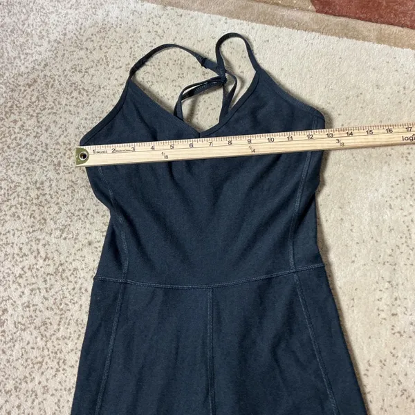 Old Navy Cloud+ Go-Dry Active Bodysuit Women XS Black Yoga Unitard Cami Straps - Image 4