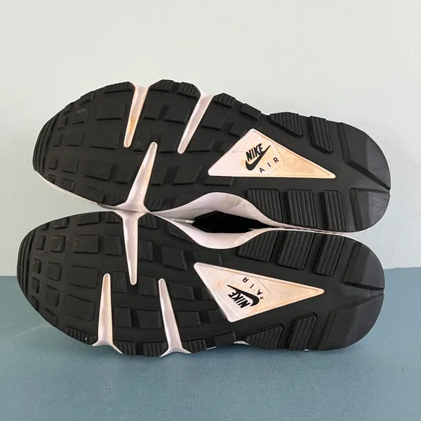 Nike Air Huarache White Lapis Deep Royal Blue Black Sneakers - Image 8