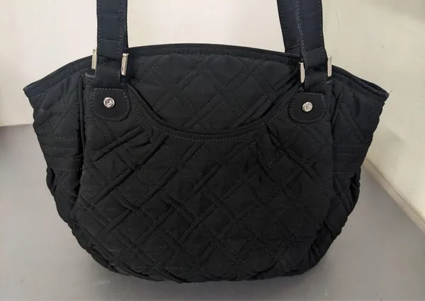 Black quilted tote shoulder bag Vera Bradley - Image 3