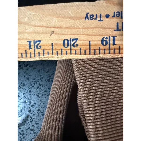 Tezza & Cole x Noize‎ Brown Cropped Hoodie Lost In The Sound Embroidered Large - Image 8