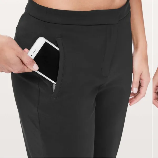 Lululemon On The Move Lightweight Black Pants size 2‎ - Image 3
