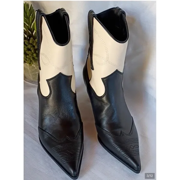 Circus NY by Sam Edelman Women's Olana Flower Size 8 Black/Vanilla Bean - Image 5