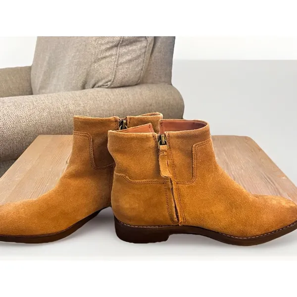 FRANCO SARTO Womens 7 Malina Suede Ankle Boot in Whiskey Brown‎ NEW - Image 5