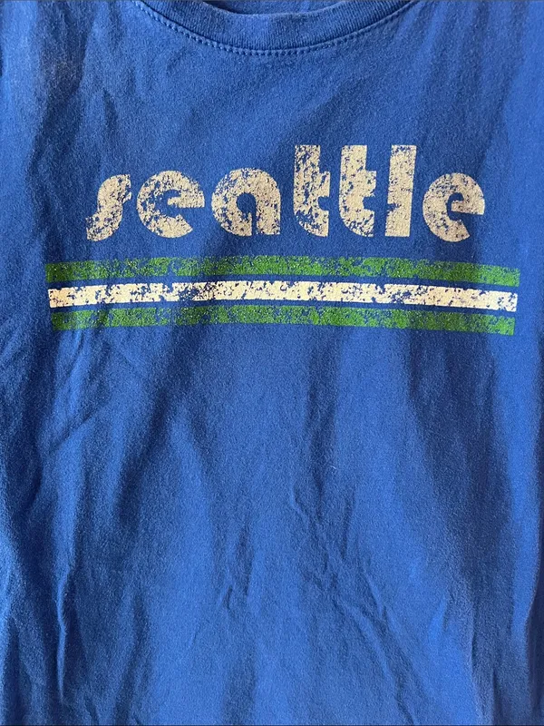 Seahawks Shirt Vintage Seattle logo - Image 3