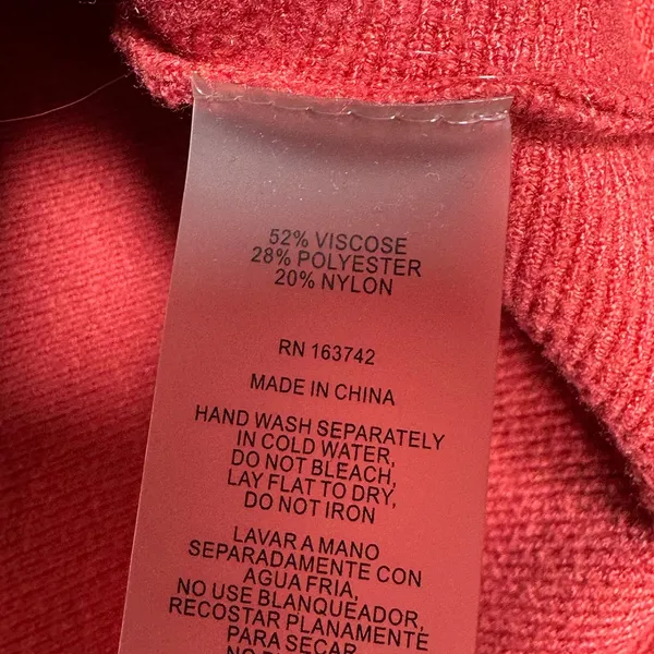 Vila Milano Women Rust Red‎ Pointelle Mixed Knit Cap Sleeve Sweater Top Small - Image 4