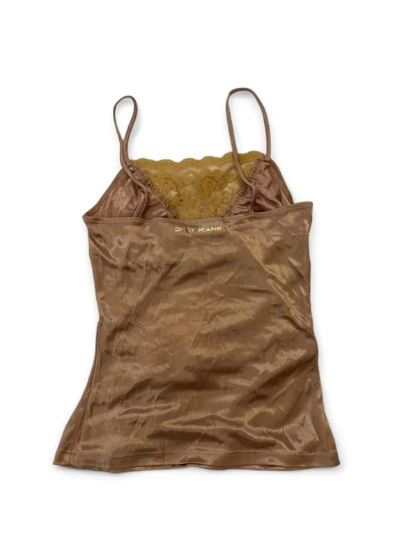 DKNY gold sequin tank top - Image 6