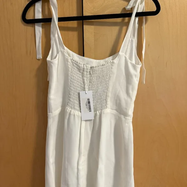 NWT Reformation Annabell Ivory Dress - Image 8