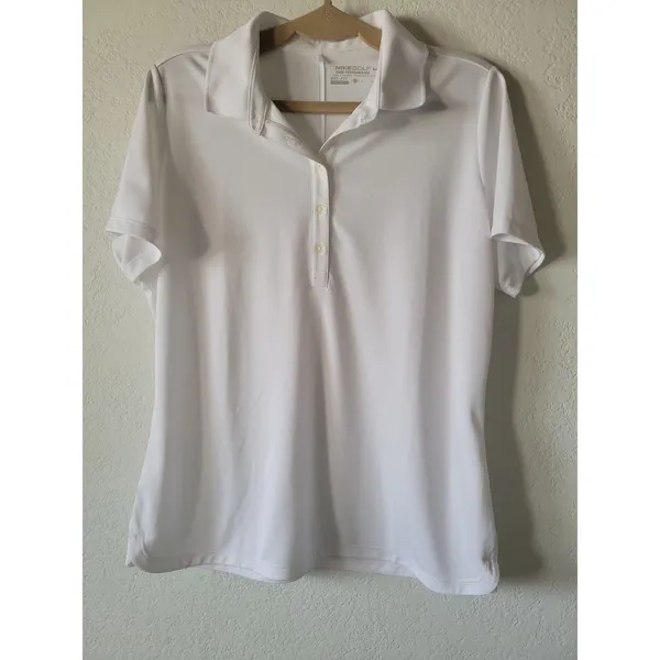 Womens Nike Golf Polo Shirt Size X Large Dri-Fit White New Not Tags - Image 2