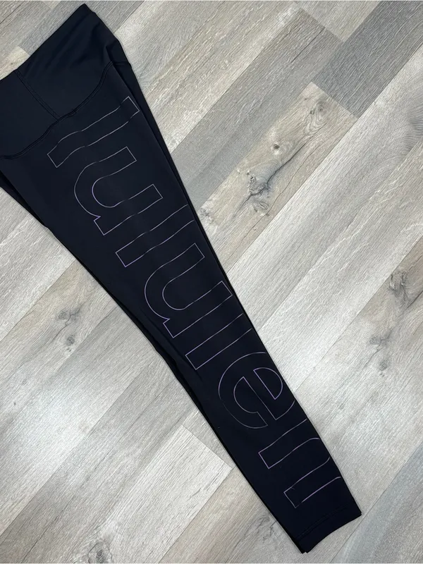 Lululemon Wunder‎ Train High Rise Leggings Black Iridescent 6 LW5FS1S - Image 4