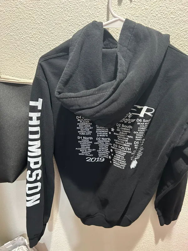 Cheer Hoodie Black Size XS - Image 2